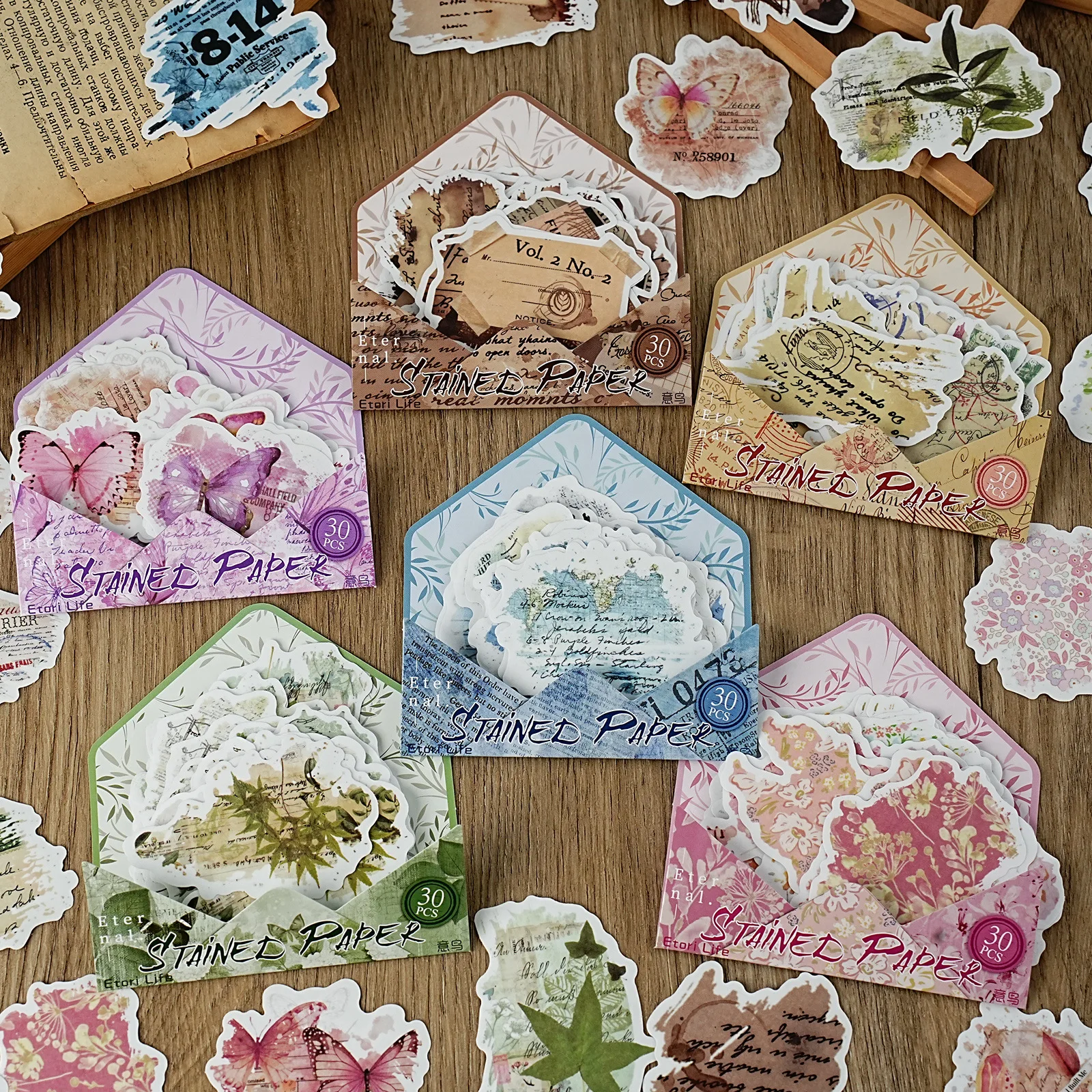 

6 упаковок/1 набор милых канцелярских наклеек, декоративные наклейки для дневников, скрапбукинга и творчества