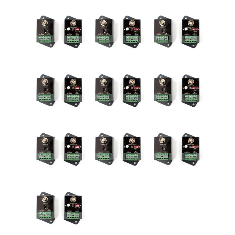 

【BRILLIANT 】10X Single-Channel Active Video Balun For CCTV HD-TVI CVI AHD Active HD Video Transceiver