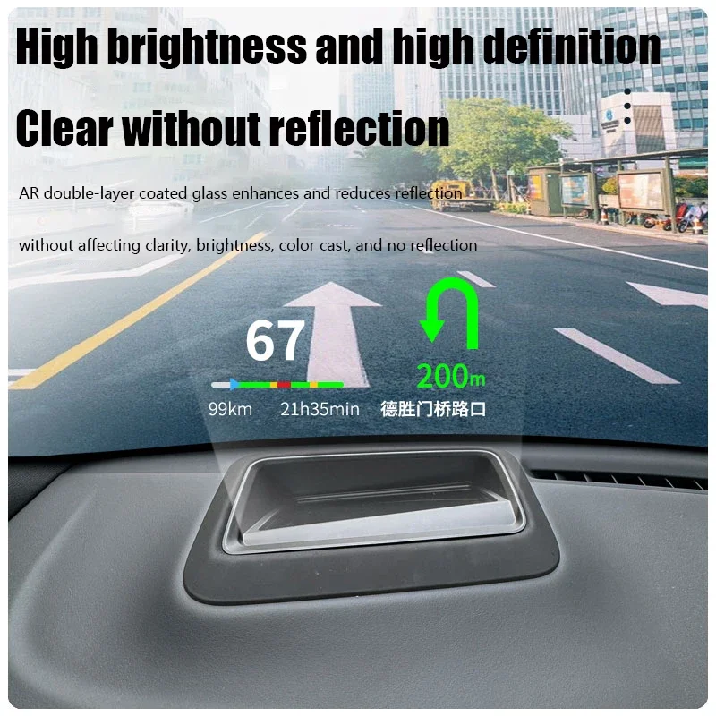 لرائدة مثالية LiXiang L7 L8 L9 2022 2023 2024 2025 سيارة Hud رئيس يصل عرض الغطاء الواقي القوالب الداخلية اكسسوارات #2