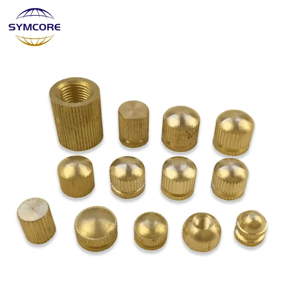 2Pieces Pure Brass Flower Branches Flower Covers Flower Nuts Inner Screws M4 M5 M6 Fastening Decorative Caps Tooth Caps