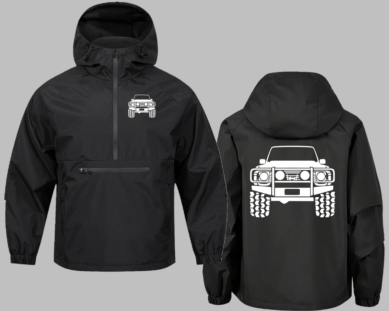 Jaquetas Masculinas Offroad Nissan com Capuz PATROL Nissan 4x4 Y60 1 Y61 Agasalho Masculino Hip Hop Casacos Roupa Automotiva Moletom com Meio Zíper