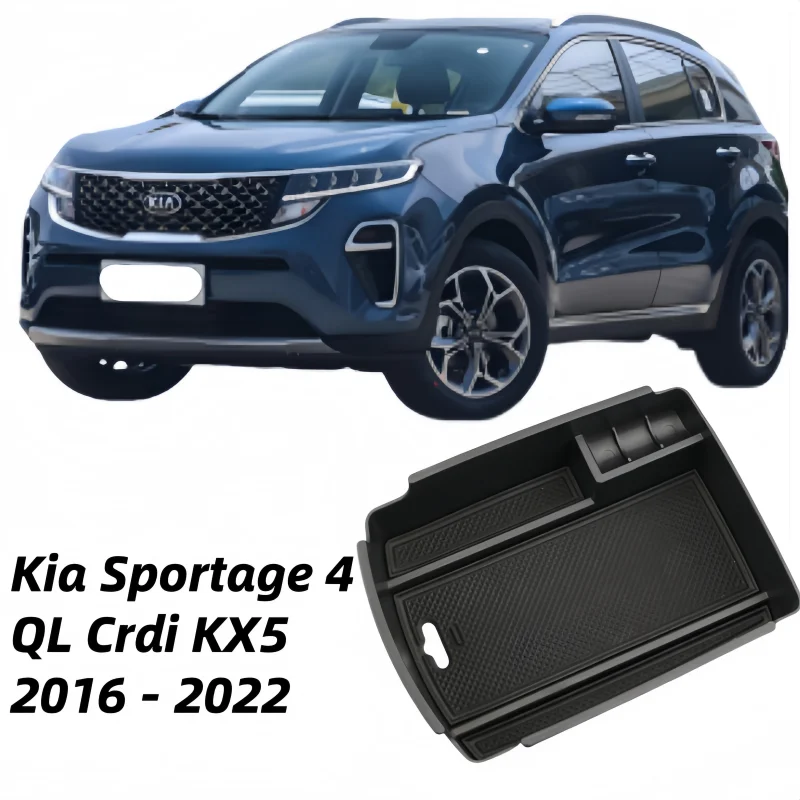 

Car Center Console Armrest Box Secondary Storage Organizer Tray for Kia Sportage 4 QL Crdi KX5 2016 - 2022 Interior Accessories