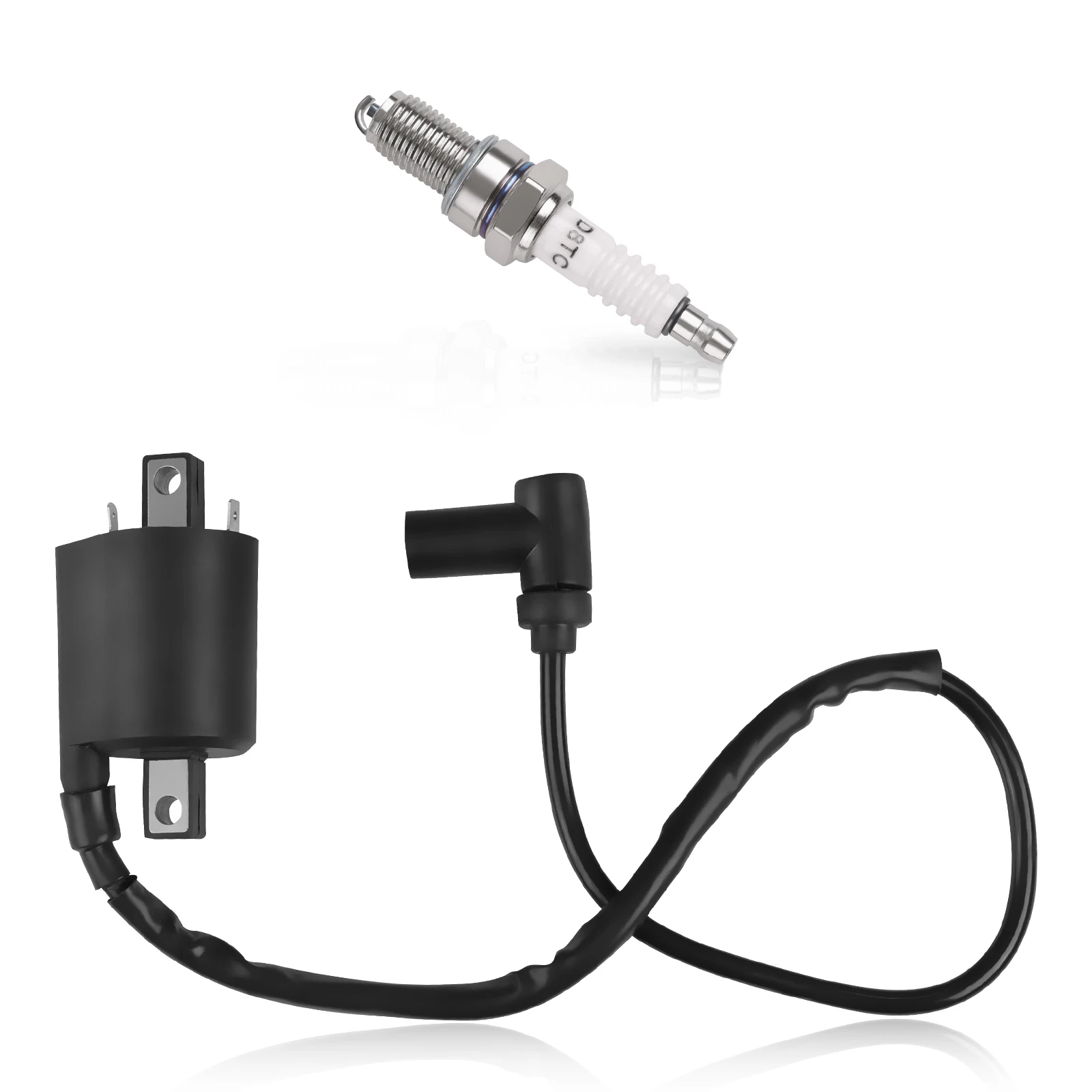 

Ignition Coil with Spark Plug For Yamaha Gas Golf Cart G2 G5 G8 G9 G11 G14 1985-1996 For J38-82310-20-00 JF2-82310-00-00 BR8ES