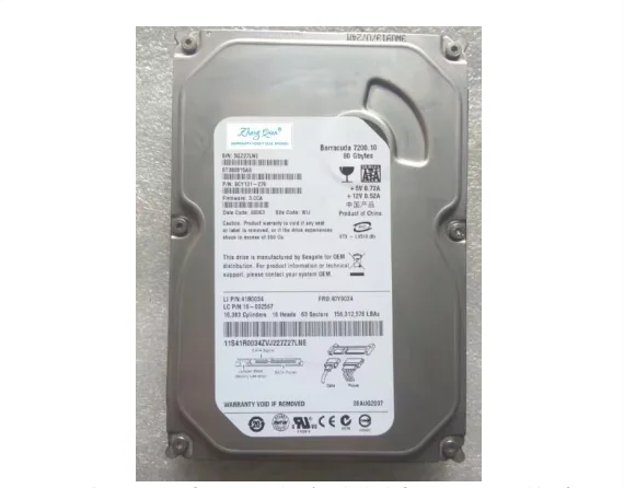 For 3.5-inch 436242-002 ST380815AS 9YC131-021 80G Desktop Computer