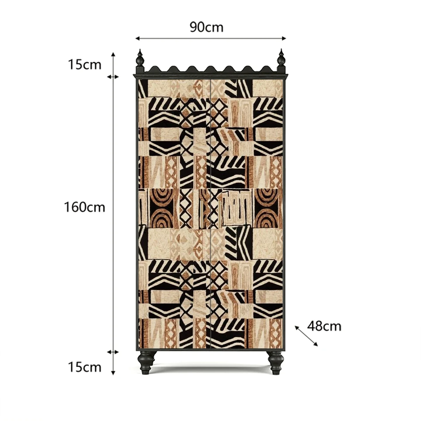 TAOFrench medieval solid wood wardrobe abstract living room sofa side drawer decorative cabinet receiving storage
