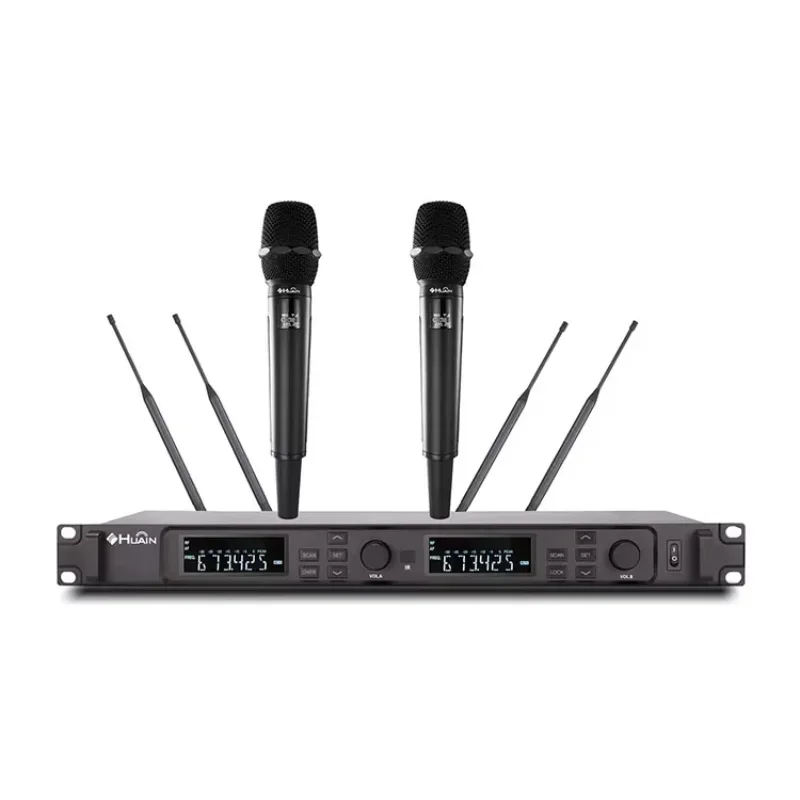 

Pro Audio Professionnel Micro Sans Fil Digital Uhf Wireless Microphone For Stage Performance