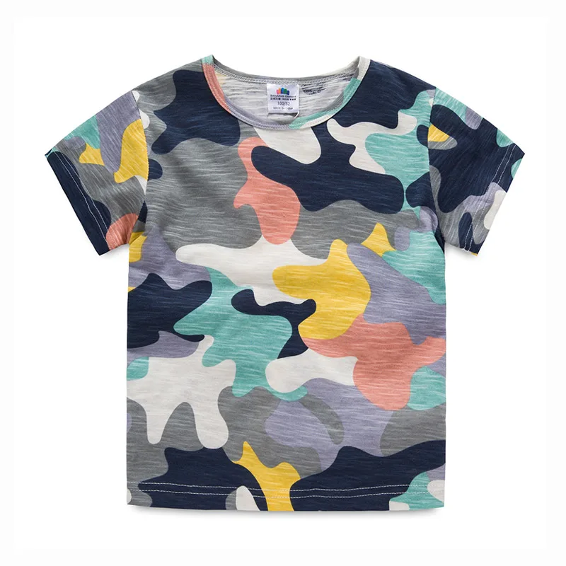 Stock Clear Camouflage Boys T Shirt Short Sleeves Summer TopsToddlers Tees Clothes DEO