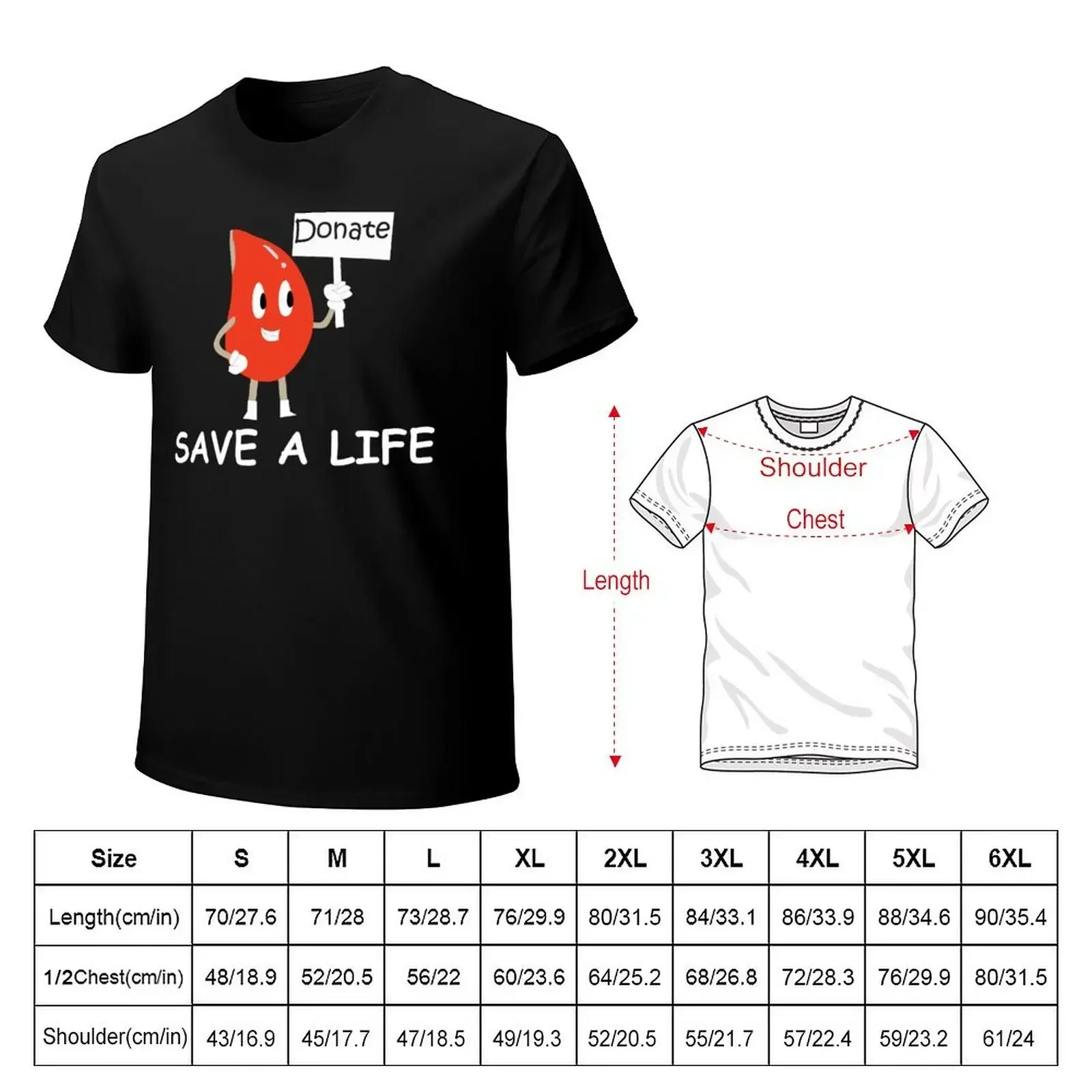 Donate Blood Save A Life T-shirt plain heavyweights sublime boys animal print men workout shirt