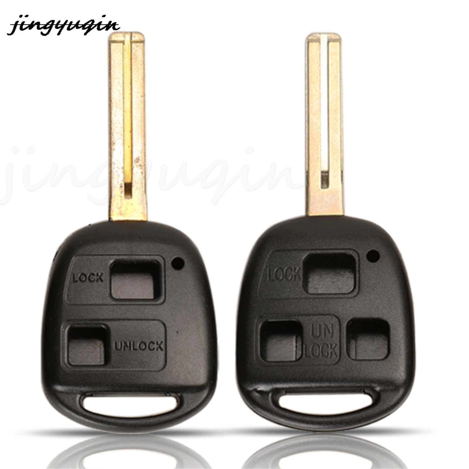 

jingyuqin 2/3 Buttons Replacement Remote Car Key Shell Case Fob For Lexus ES300 GS300 GS430 GX470 LS200 LS300 LS400 RX300