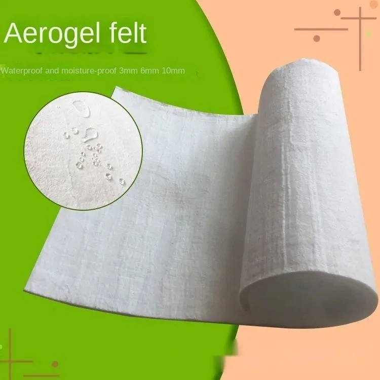 Size 30x30cm 10mm Nano Aerogel Felt A-level Environmental Protection Thermal Insulation Material Steam Pipeline Insulation Sheet