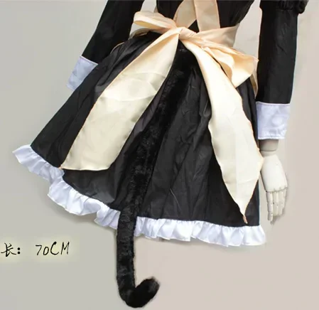 Zhomecos Kousaka Kir37Lolita Maid Costumes, Cosplay, Cute Cat fur s, Long Sleeve for Girls, Woman Waitress Maid, Party Costumes