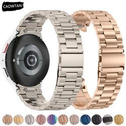 No Gaps Strap For Samsung Galaxy Watch 6 Classic 43mm 47mm 4/5/6 40mm 44mm Band Quick Fit Stainless Steel Bracelet Watch 5Pro 45