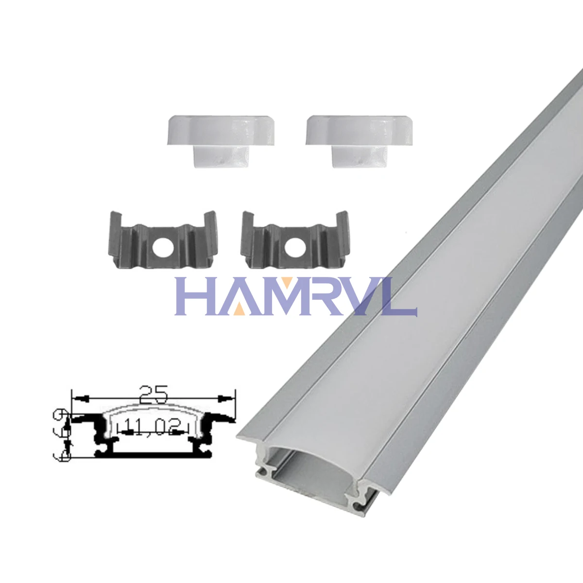 1 متر/0.5 متر أسود/أبيض LED قناة ألومنيوم مع شريط Led دافئ V/U/YW غطاء حليبي أسود عمود إضاءة Led ضوء DC12V 6000/4000/3000 كيلو ديكور #4