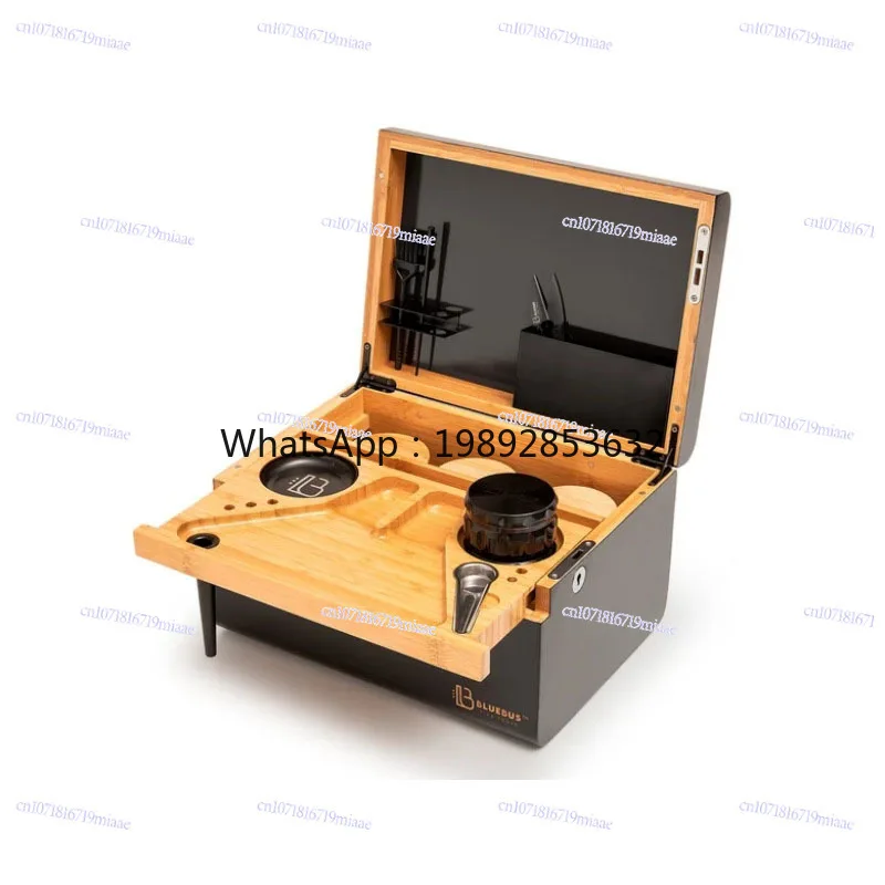 

Cross-border Bamboo and Wood Grinder, Storage Box, Double Layer, Removable, Portable, Smoking Accessories