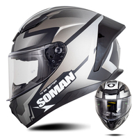 SOMAN Motorbike Helmets for Motorcycle Scooter Casco Moto Capacetes Full Face Helmet Casco Motorsiklet Kask DOT ECE
