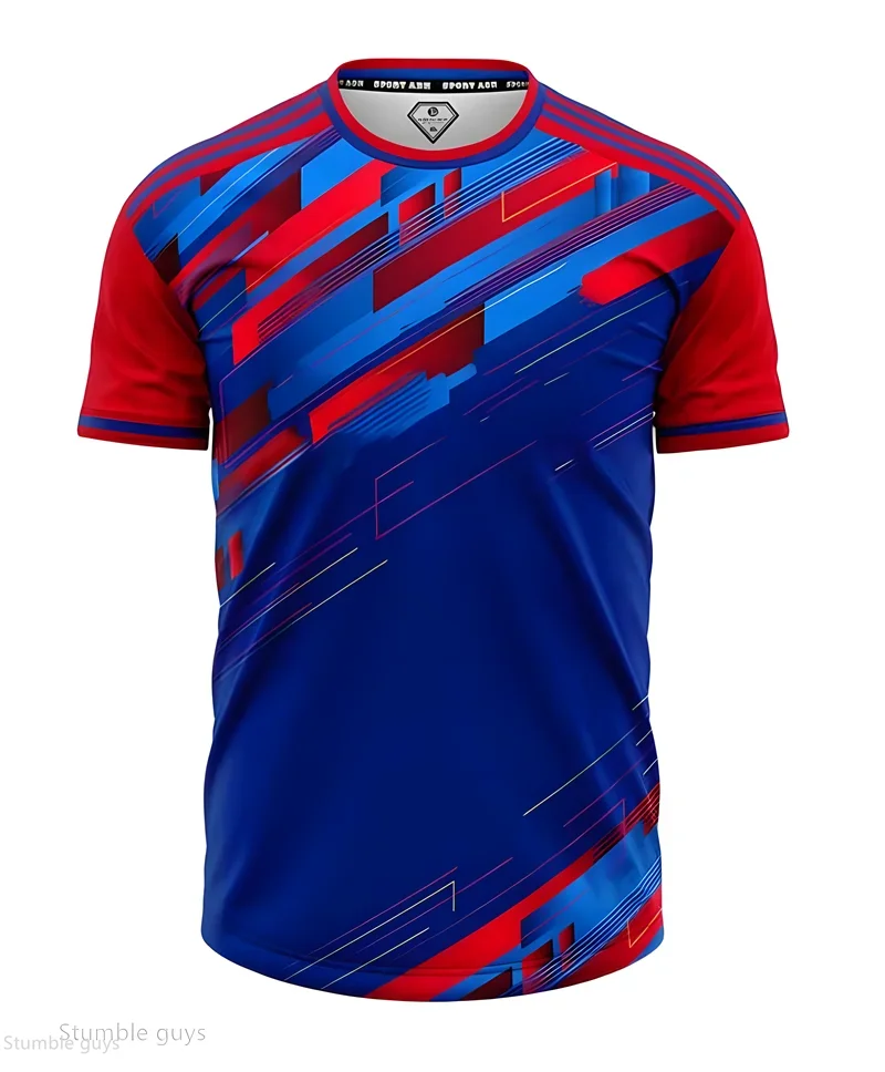 Sommer Herren Mode Anime-Inspiriertes T-Shirt Locker Geschnitten Kurzarm Atmungsaktiver Stoff Übergroßes Sport-Trikot Outfit