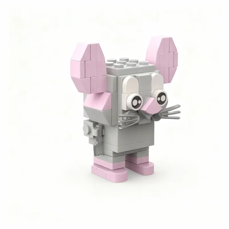 200pcs MOC Brickheadz Linguini Remy Model Building Blocks Construction Christmas Gift Toys Education Idea Brick Birthday