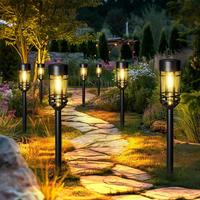 Solar Lights Outdoor Pathway Waterproof Solar Garden Lights Decorative Driveway Decor Lamp For Patios Lawns Backyard Paths