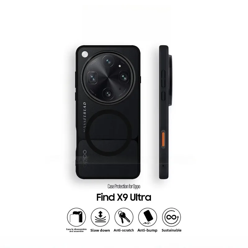 For OPPO Find X9 Ultra Magnetic Case Luxury Matte Skin Feel Acrylic Protective For Magsafe Wireless Charging Shockproof Funda