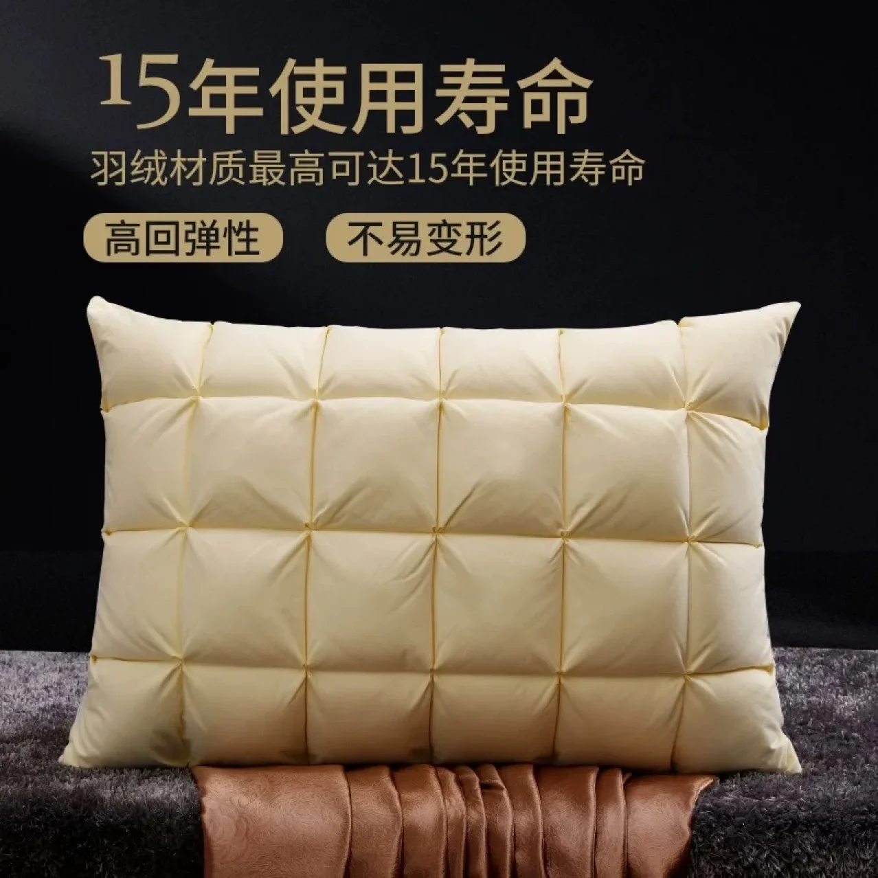 وسادة خبز فرنسية، أسفل، وسادة، فندق أساسي، منزلي، قطن، للكبار، فردي، مزدوج #2