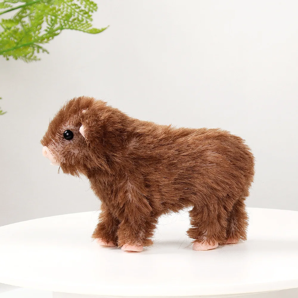 Silicone Calves 5 Inch Mini Realistic Animals Doll Cute Soft Realistic Reborn Pets for Kids Daughter Son-Anti-Stress Toy Gifts