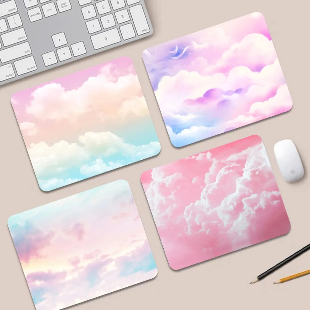 

Pastel Clouds Mousepad Animation Cartoon Anime Gaming Mouse Pad Keyboard Mouse Mats Smooth Company Writing Desk Mats