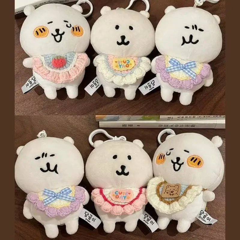 

13-20cm Cotton Doll Hand-Made Bib Baby Clothes Bib Doll Scarf Hand-Crocheted Kawaii Accessories A Variety Of Styles