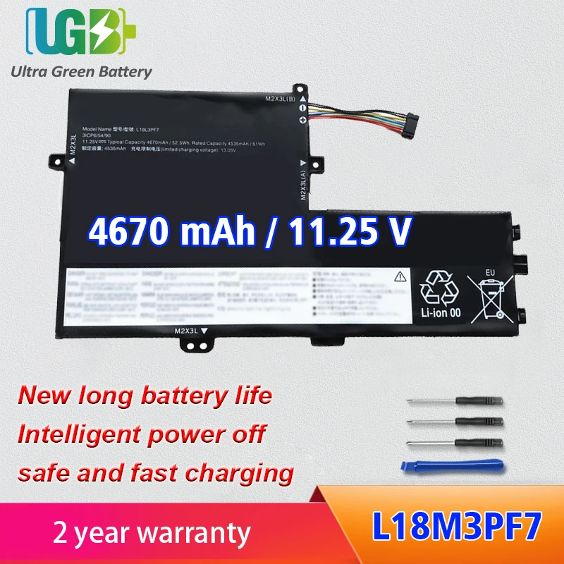 

UGB New L18M3PF7 L18C3PF6 L18L3PF3 L18C3PF7 Laptop Battery For Lenovo S340-14API 14IWL S340-15IWL 15API C340-15IIL FLEX-15IML