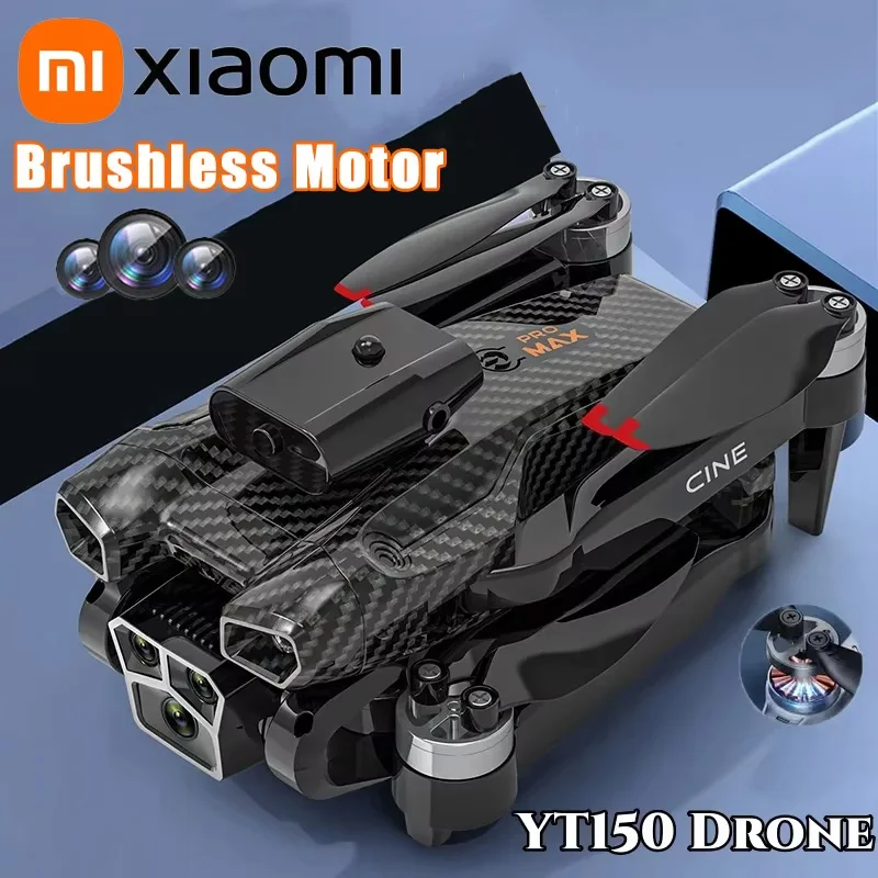 

Xiaomi YT150 Drone HD Three Cameras Brushless Motors FPV Optical Flow Obstacle Avoidance Folding RC Quadcopter