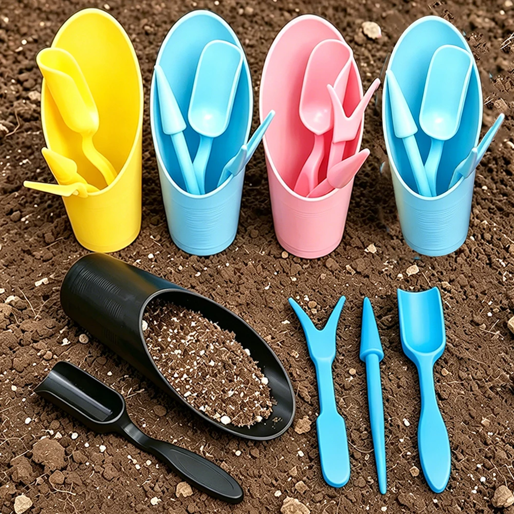 Multifunctional Gardening Hand Tools Succulent Flower Potted Plant Transplanting Sowing Bonsai Drill Accessories Kit
