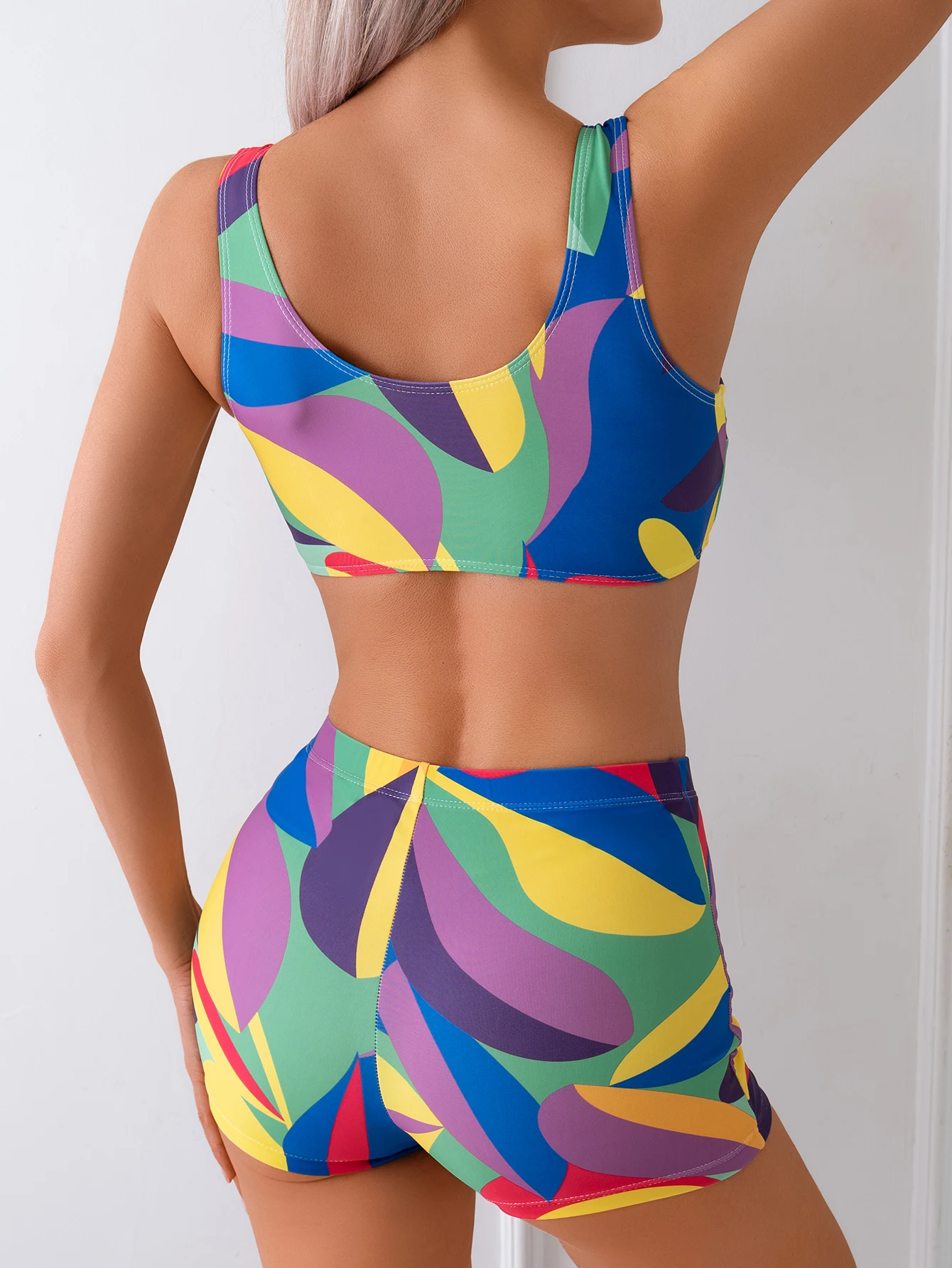 2025 บิกินี่เอวสูงพิมพ์ชุดว่ายน้ําผู้หญิงเซ็กซี่ชุดว่ายน้ําหญิง Bathers ชุดว่ายน้ําว่ายน้ําชุดว่ายน้ํา Beachwear