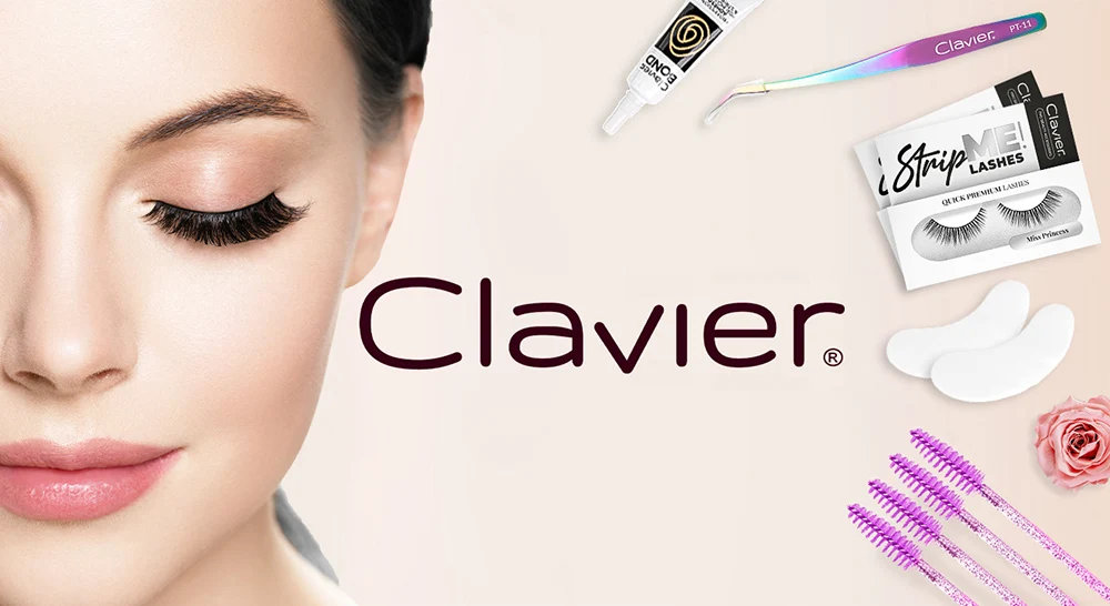 Clavier WIDE DU2O 3D-Wimpern, professionelle falsche Wimpernverlängerung für Make-up, doppelte Volumenwimpern, dicke, weiche, natürliche Wimpern – Detail 1