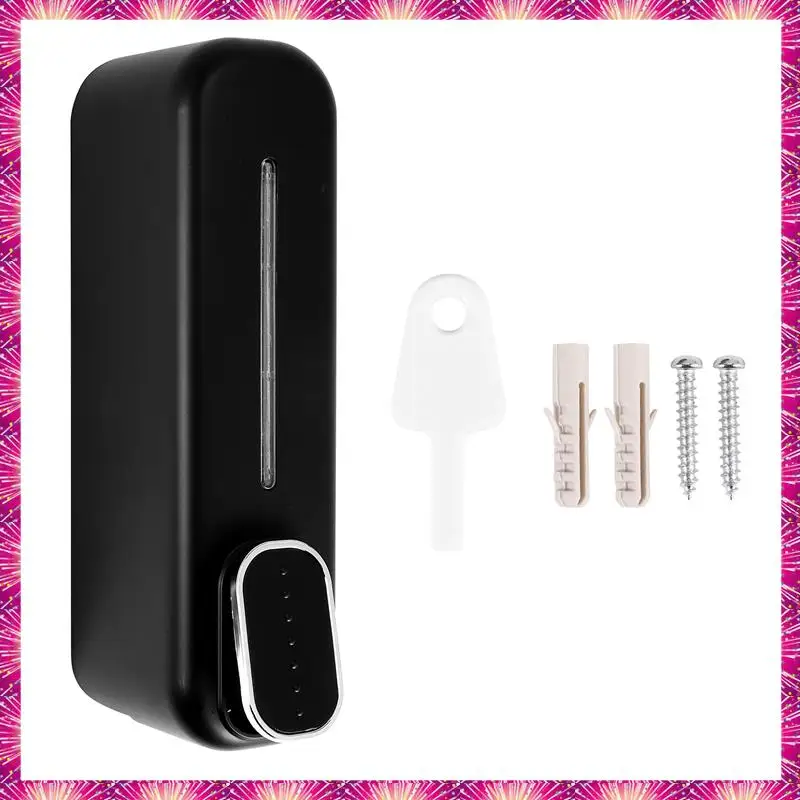 

LUWEI Soap Dispenser Wall Mount, 350Ml Hand Liquid Shampoo Shower Gel Dispenser For Bathroom Kitchen Office