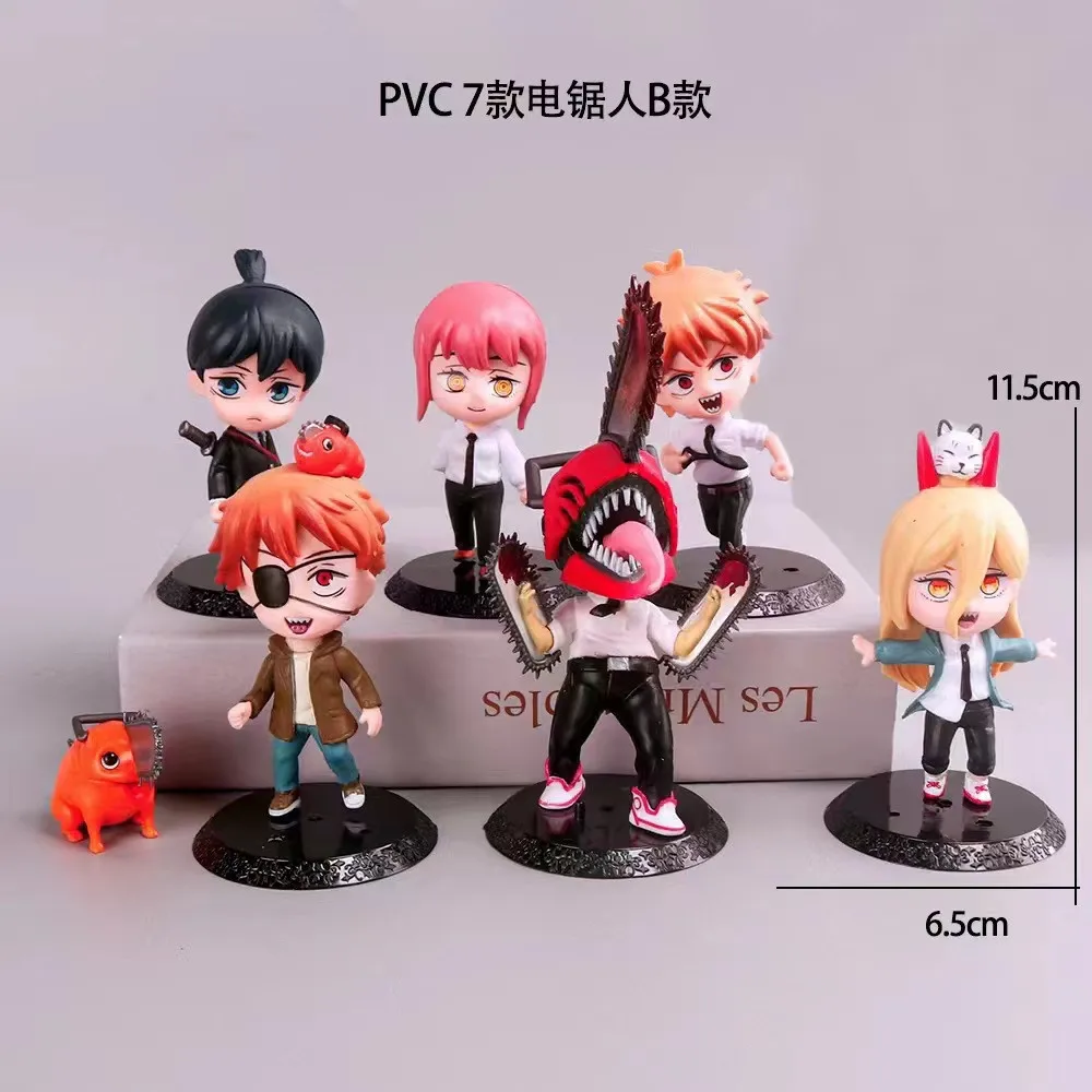 Anime Demon Hunter 3 Chainsaw Men Chainsaw Dog Collectible Figures Denji Shichibei Pochita Figure Peripheral Model Toy Gifts