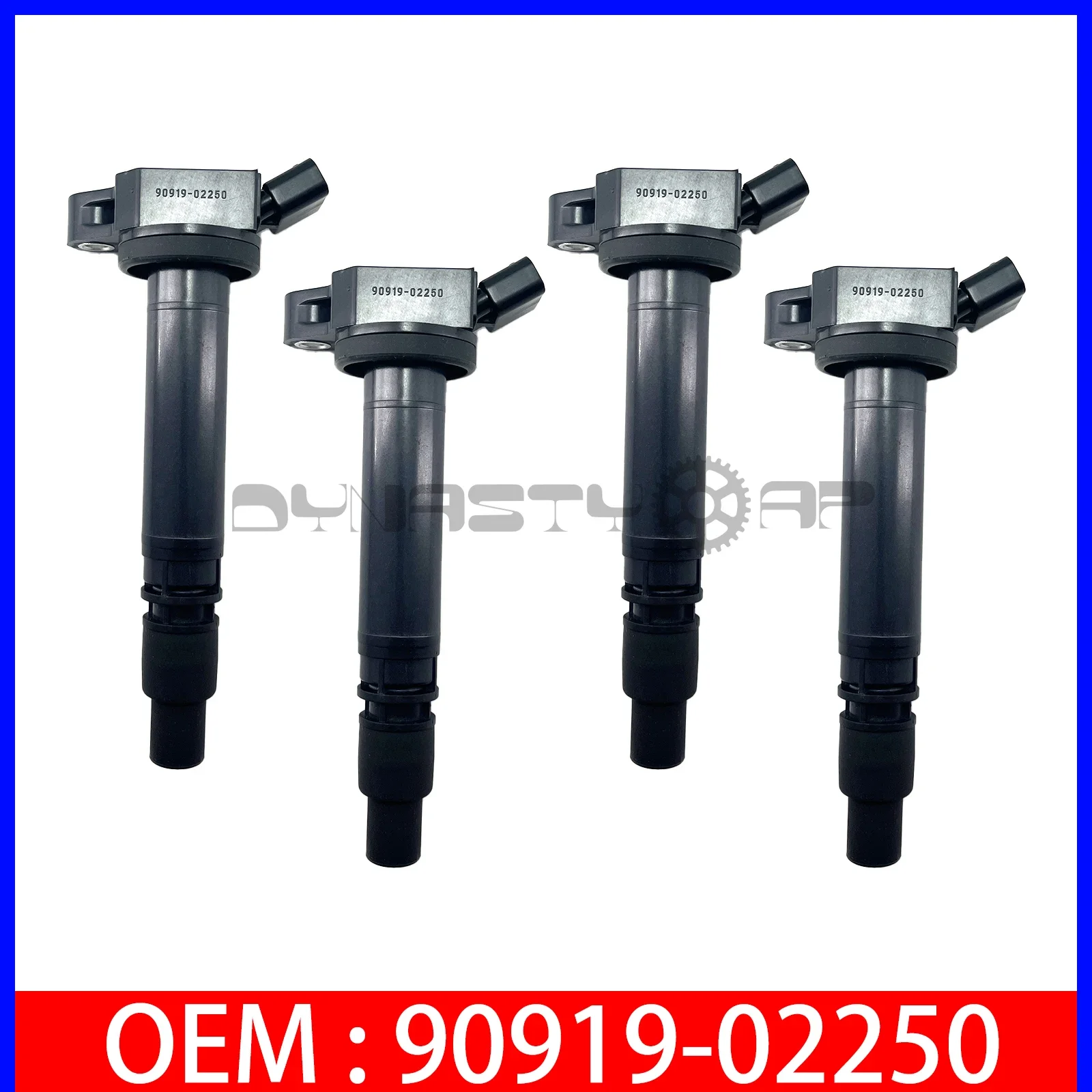 4Pcs  ignition coil 9091902250 For Toyota Sequoia Lexus GS300 GS350 IS250 LS460 90919-02250 90919-02256 90919-A2005 90919-T2004