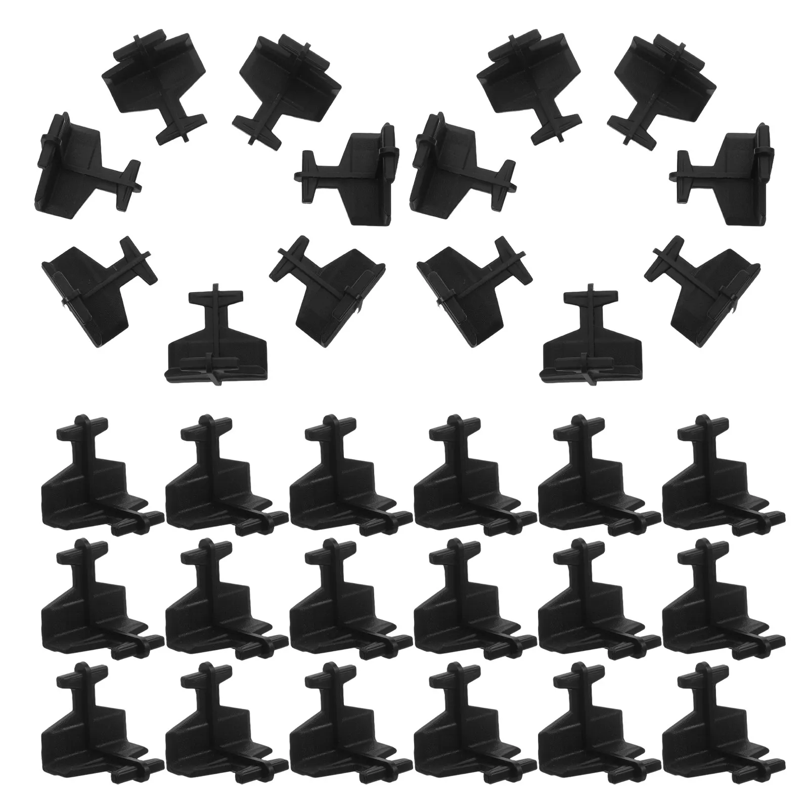 50Pcs Shelving Unit Connectors L-Shaped Brackets Heavy Duty Plastic Corner Shelf Supports for Home Office Wire Shelving