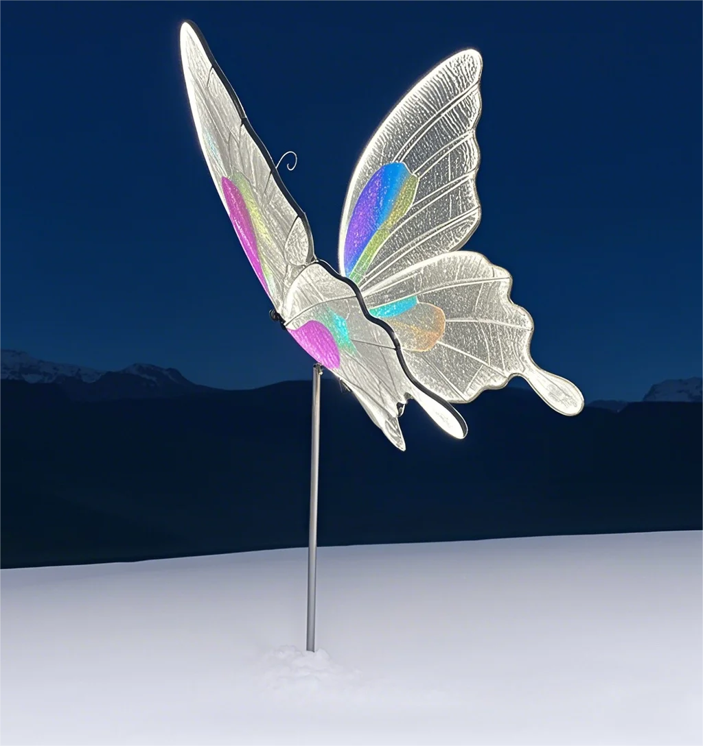 Iron Electric ButterflyProps,Intelligent,Dynamic,Luminous,Air Wings,Shopping Mall Performance, Party Decoration, Wedding Pendant