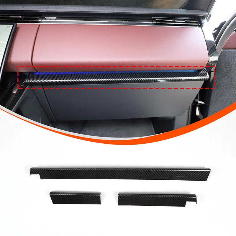 

ABS Carbon Fiber Car Central Control Dashboard Decorative Strip For Land Rover Range Rover Sport L461 2023+ Interior Accessories