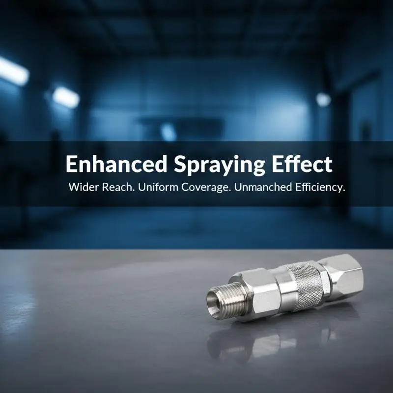 High Pressure Spray Hose Swivel Joint 1/4 Inch Stainless Steel Airless 360 Degree Connector for Professional and DIY Painters view 4