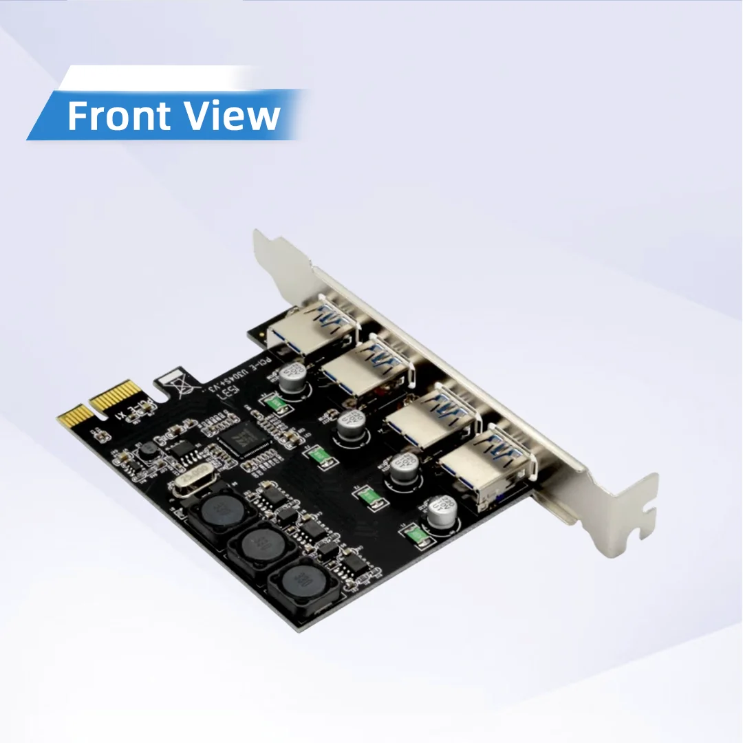 PCI-E X1 to 4 External USB3.0 Ports Expansion Card NEC UPD720201 Chipset 5Gbps SuperSpeed USB 3.0 Controller Adapter Desktop