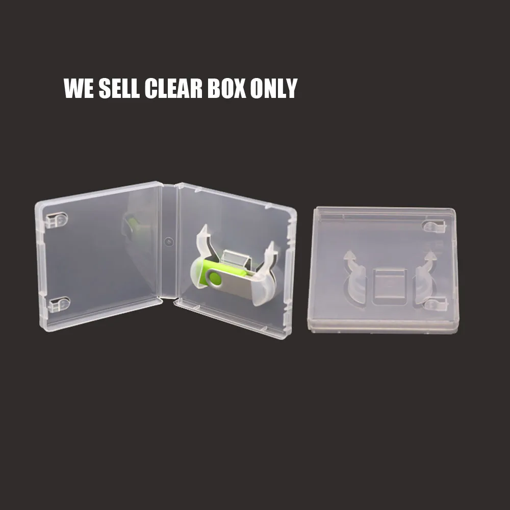 High quality Transparent Clear Boxes Protector USB Boxes USB Flash Drive Boxes