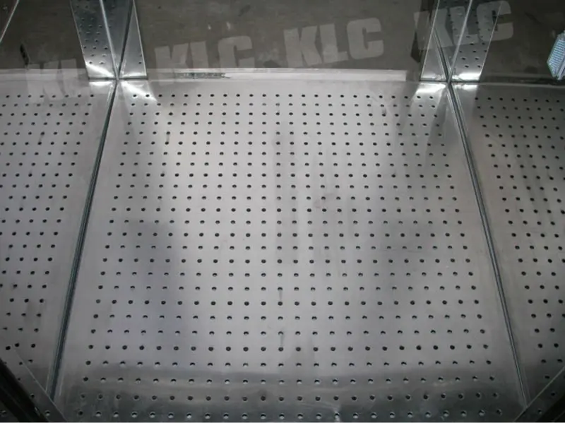 دش هواء الغرفة النظيفة مع دعم تدفق الهواء العمودي المخصص