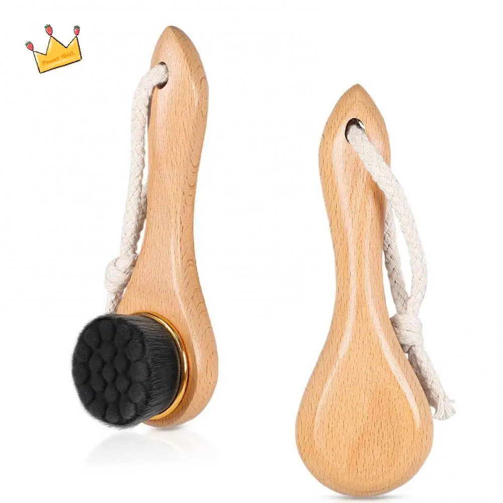 Limpeza profunda cerdas de carvão de bambu chuveiro ferramenta de cuidados com a pele massagem purificador escova de limpeza facial lavagem rosto escova