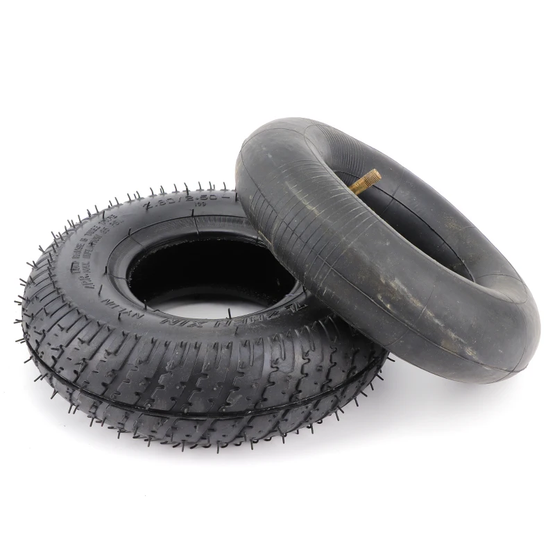 

2.80/2.50-4 Outer Tires 2.80-4 Inner Tube Pneumatic Tire for Electric Scooter ATV Hand Truck Garden Truck Dolly Electric Trike