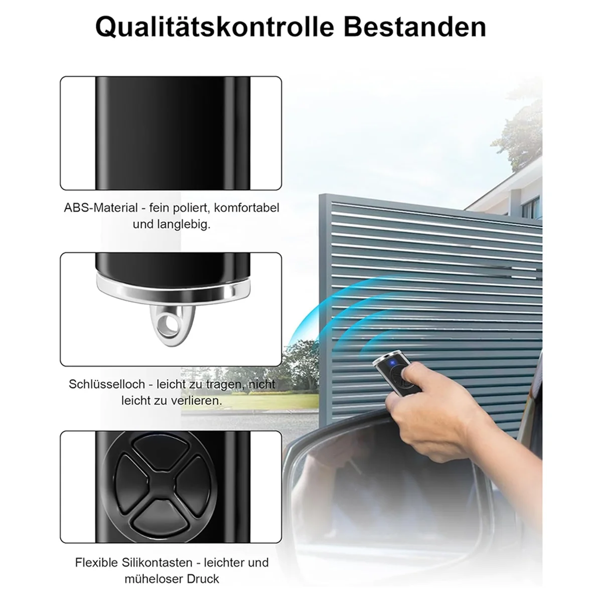 Пульт дистанционного управления гаражом 868 МГц, 3 предмета для портативного передатчика HSE2-868-BS, -4-868-BS