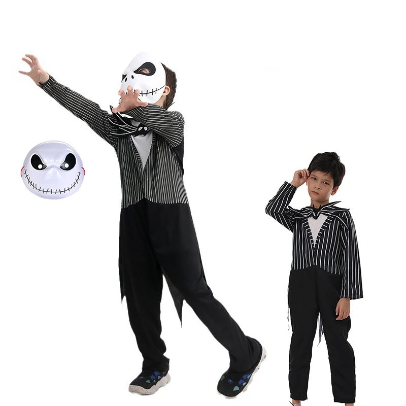 disfraz halloween para mujer Kids Girls Boy Costume The Nightmare Before Christmas Kids Cosplay Children Halloween cosplay Suit