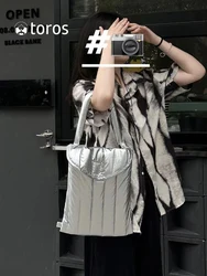 New 2025 Silver BookPro Cuter Bag Suitable for 3-6 Inch Laptops Ladies Handbag Single oulder Bag Creative Inner Case