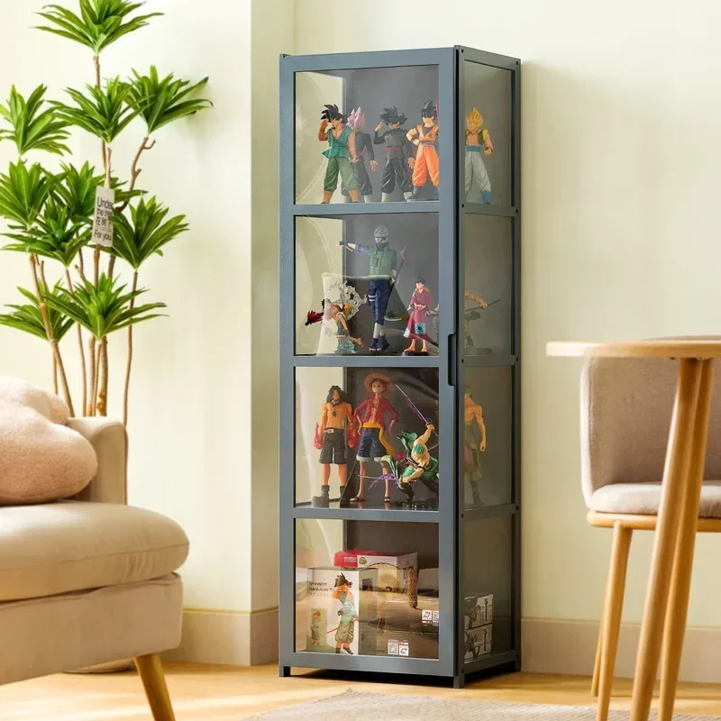 Figure Display Cabinet  Model Children's Toy Storage Cabinet Display Cabinet Acrylic Transparent Shelf Bookshelf