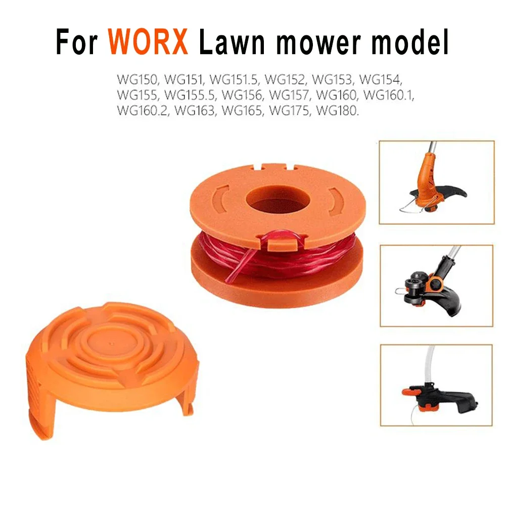 Spool&Cover For WORX WG150E WG151E WG154E WA0010 WA6531 WG160. Grass Trimmer Garden Power Tools Accessories