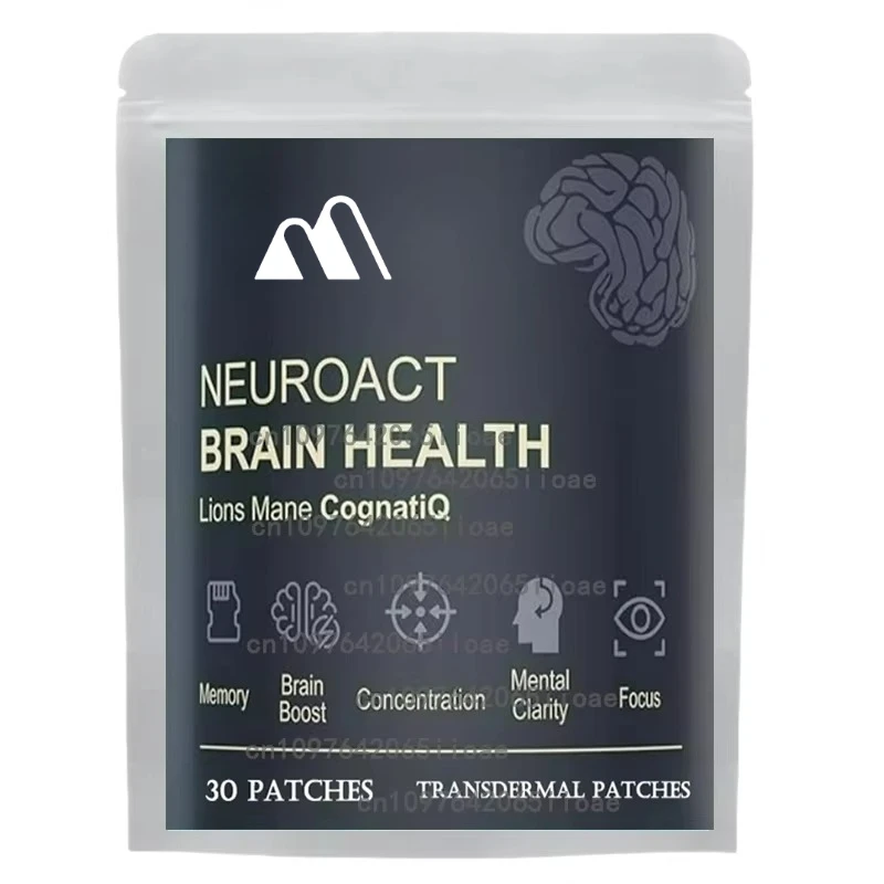 

30 Patches Brain Health Memory Transdermal Patches with CognatiQ, Vitamin B3 & B6, for Focus, Memory